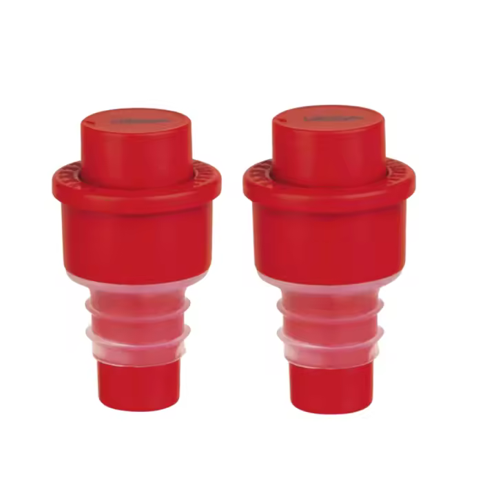 LifeStyle-Tapón de vino de silicona tapón de botella corcho, Juego de 2 tapones de silicona para botellas de vino,Tapón vacío botellas,Tapón de vino reutilizable para guardar vino - 1