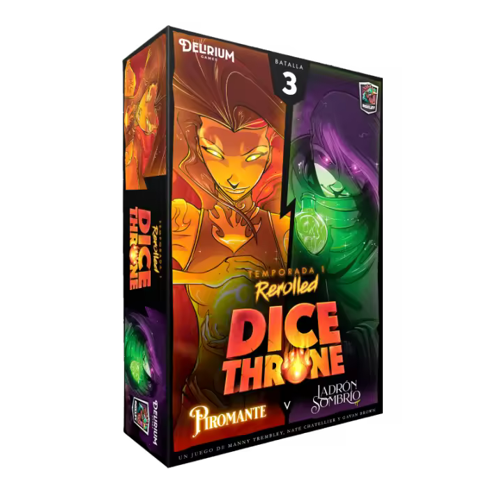 Piromante vs Ladrón Sombrío - Dice Throne Juego de Mesa en Castellano Delirium Games - 1