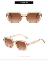 Gafas De Sol Cuadradas Pequeñas Para Ciclismo Moda Mujer Marca Tendencia Amarillas Vintage Protección UV400 Material Poliáctileno - details 5