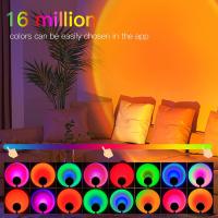 Lámpara de Pie RGB con Control Remoto de Aplicación, Proyección de Arco Iris, Luz de Atenuador y Transmisión en Vivo - details 6