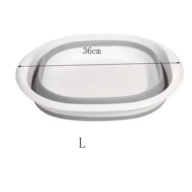 Baño Plástico Plegable Portátil Para Adultos Y Bebés Taza De Lavar Ropa Accesorios De Baño Y Cocina Ecológico Y Duradero - 1