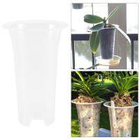Maceta transparente de 5 pulgadas y 8 piezas para flores, maceta de orquídeas de plástico con agujeros, para plantas altas, decoración del hogar y tienda de flores - details 4