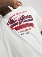 Jack & Jones Jjelogo Tee Ss O-Neck 2 Col Ss24 Sn 12246690 Cloud Dancer Hombre - details 1