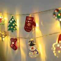 Guantes De Ciervo LED Con Guirnalda De Campanas Decorativa Para Sala De Estar Dormitorio Jardín Luz De Hierro Operatedora Batería Decoración Navideña - details 5