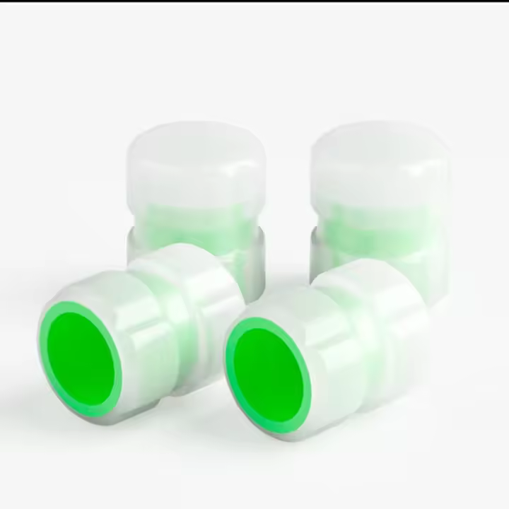 20Pcs Tapones De Válvula De Neumático Luminosos Miniatura Para Coche Bicicleta Fluorescente Brilla Nocturnamente Decoración Para Rueda De Automóvil Y Motocicleta - 1