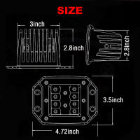 ANMINGPU Barra De Luz LED De Trabajo 2x 5" Montaje Plano Para off Road 12V 24V 40W Lámparas LED De Hoz Para Coche Camión ATV Jeep Faros - details 2