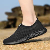 Zapatillas De Tenis Para Hombre YRZL Talla Grande Transpirables De Malla Antideslizantes Ligeros Para Caminar Y Deporte - details 19