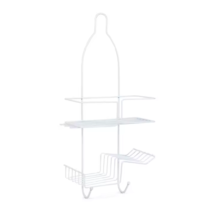 Estantería para Ducha The Secret Home - Estante de Metal con Base de Goma - Organizador de Baño de Varios Niveles Sin Instalación - 1