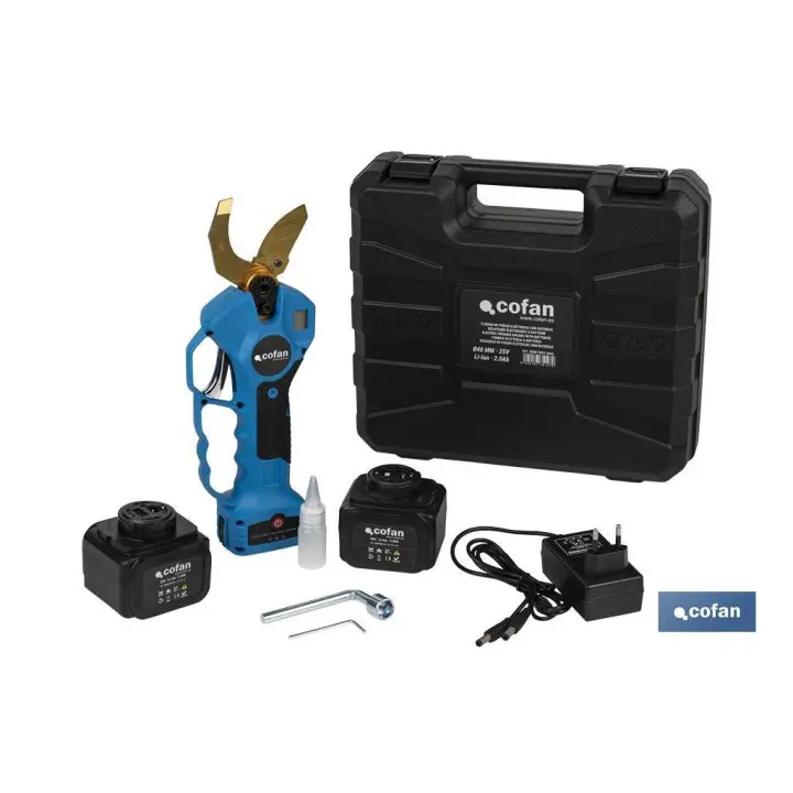 Tijeras de Podar Eléctricas Cofan | Batería Li-ion 25 V 2 Ah - 1