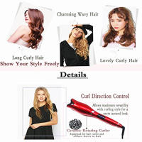 Rizador De Pelo Automático Multifunción Cerámica Rosa Herramientas Profesionales Para Estilizar Cabello Seco Con Control De Temperatura - details 5