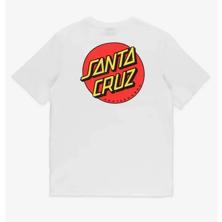 Camiseta Santa Cruz Classic Dot Chest Blanca White SCATEE-CDCWSP23 - 1