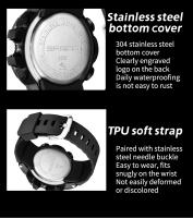 Reloj Deportivo Para Hombre SANDA Marca Popular Dual Pantalla Electrónica Multifuncional Impermeable LED Con Alarmas Y Cronógrafo - details 17