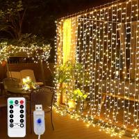 Luz De Tela LED 3/6M Guirnalda De Hadas Para Ventana Decoración De Hogar Para Navidad Boda Y Fiesta Cadenas De Luz USB Con 8 Modos - details 1