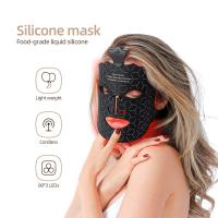 Máscara Facial De Silicona LED 3D Con Terapia De Luz Roja Para Belleza Y Cuidado De La Piel 7 Colores Reparación Y Blanchimente Sin Cable - details 4