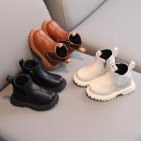 Botas De Invierno Para Niños Y Niñas Estilo Británico Con Cierre De Cremallera Lateral Antideslizantes De Cuero Transpirables Talla True Fit - details 0