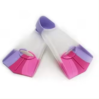 Cortas de silicona para adultos y niños, aletas de entrenamiento de Buceo ligero y Nación. - 1
