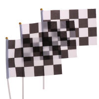 10Pcs Bandera Cuadrada Negra Y Blanca De Alta Calidad Para Carreras Bandera De Automóvil De Polyester Decoración De Deportes - details 8