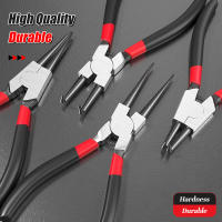 Aguja De Anillo Snap 9'' Herramienta De Juego Interno/Externo Para Reparación Eléctrica Pinzas Curvas/Directas De Alta Resistencia - details 4