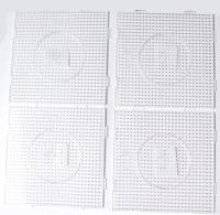 Hama Beads 4pcs 2.6mm Pegboard Cuadrado Transparente Multicolor Pueden Usarse Individualmente O Como Superficie Unida Tamaño 14.5x14.5 Para Juegos Educativos Y Creación De Manualidades - details 1
