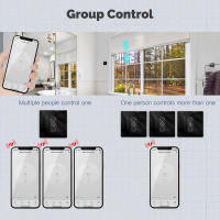Interruptor De Cortina ZigBee MOES Panel De Toque De Vidrio 2.5D Inteligente Compatible Con Alexa Google Home Tuya Control Remoto Por App - details 12