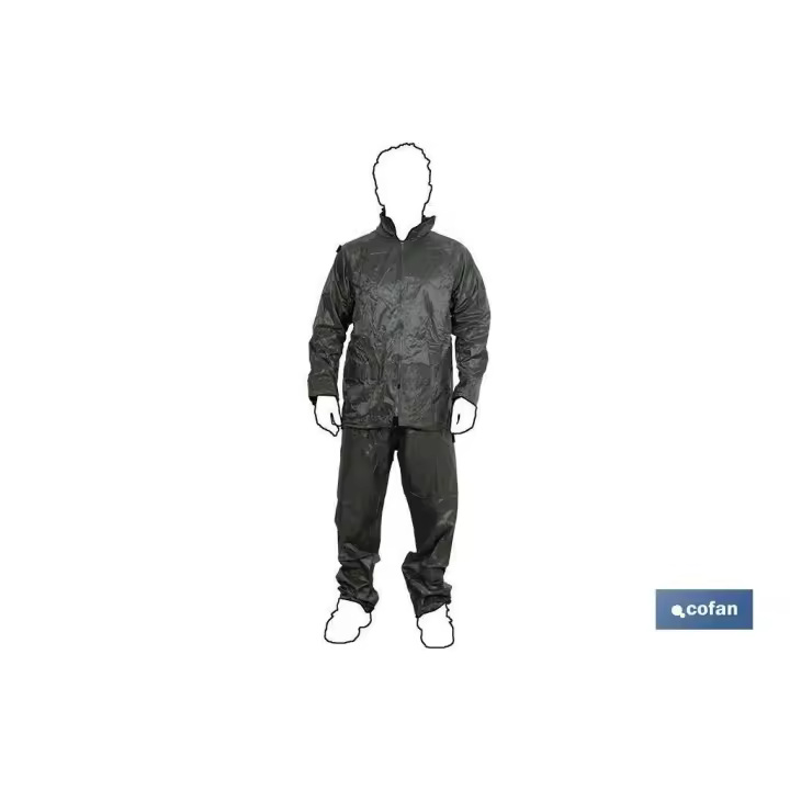 Traje agua verde poliester/pvc talla l - 1