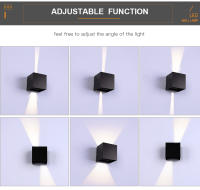 Lámpara De Pared LED IP65 Impermeable 12W Para Interior Y Exterior Luz De Pared Ajustable Para Courtyard Porche Sala De Estar Pasillo Y Dormitorio - details 3