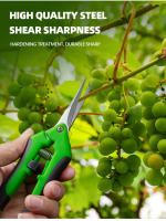 Tijeras De Jardín Para Bonsái Y Podar Metálicas Herramienta De Cortar Para Uso Doméstico Y Frutas Recolección De Malezas 1PC - details 1