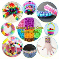 Set De 32 Colores 2500PCS+ Con Caja Para Pulseras De Cuero Tejidas DIY Unisex Crear Tu Propio Estilo Ajustable De Moda - details 4