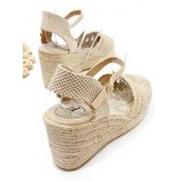 Sandalias Alpargatas De Mujer Con Cuña Altas,Zapatos de mujer de cuña con punta cerrada de estilo trenzado transpirable de malla cómodos bailarinas de verano de vacaciones para mujer ideales para uso diario y ocasiones especiales - details 6