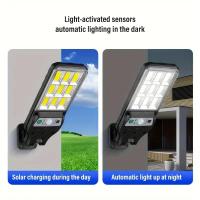 4PCS Luz De Pared Solar Con Sensor De Movimiento 108COB 3 Modos Para Terraza Jardín Valla Palacio Y Terraza Exteriores - details 2