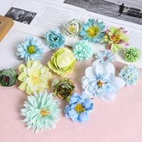 Flores Artificiales De Seda Rosa Mezcladas Para Decoración De Hogar Bodas DIY Accesorios De Flores Falsas Para Regalos - details 12