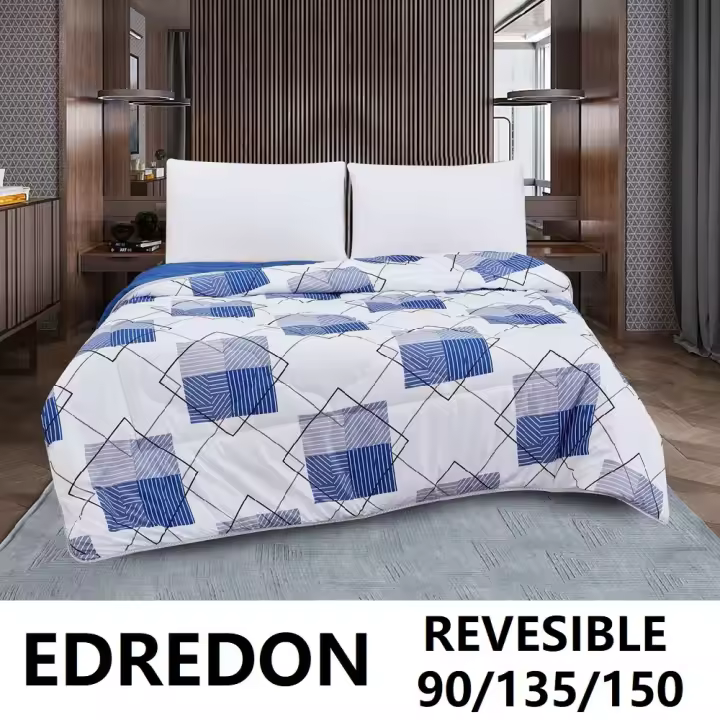 EDREDON REVERSIBLE,Edredón REVERSIBLE nórdico con diseño,180x240cm PARA CAMA DE 90,220x240cm PARA CAMA DE 135,240x260cm PARA CAMA DE 150,TACTO MUY SUAVE,EL CALOR DEL CONFORT,100% POLIESTER SILICONADO,cm,fespu - 1