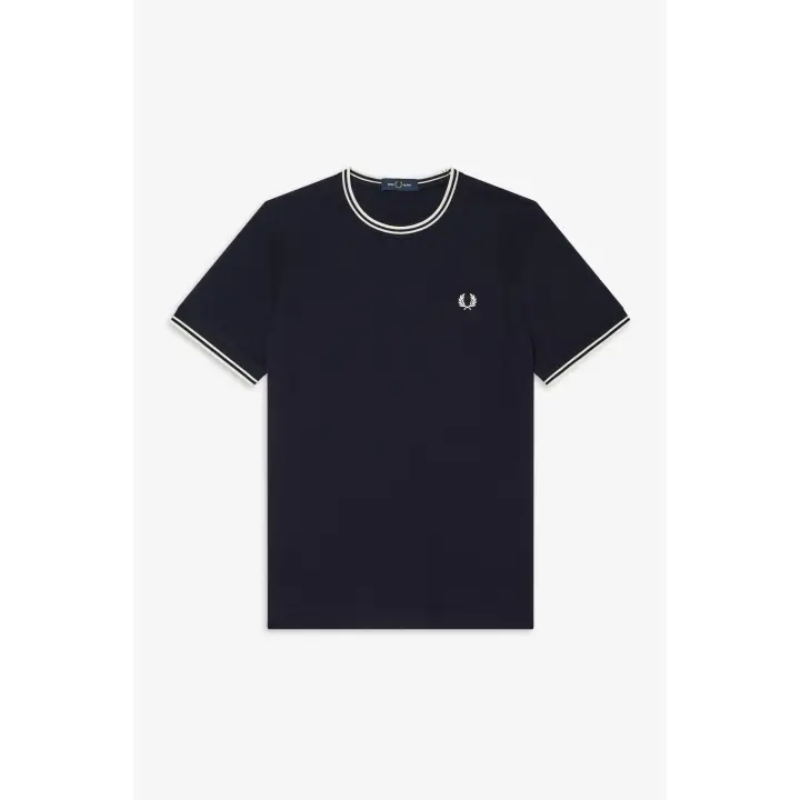 Camiseta Fred Perry Twin Tipped T-Shirt Dark Navy - 1