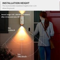 Lámpara De Noche LED RGB Con Sensor De Movimiento Recargable Y Sensor Magnético Luz Ambiental Dimmable Para Interior - details 3