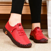 Zapatillas De Mujer En Cuero Casual Vulcánicas Zapatos Planos Confortables Slip on Zapatillas De Mujer Para Comodidad Y Estilo - details 8