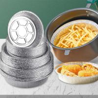 50Pcs Aluminio Para Microondas Y Air Fryer Fundas De Papel Desechable Para Horno Antiadherente Matriz De Alubia No Pegajosa - details 1