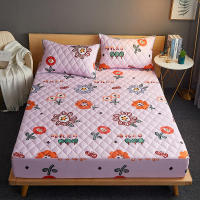 Sábana Impermeable Con Cinturones Elásticos Tamaño Queen/King Color Sólido Protector De Matrícula Para Cama Doble - details 21