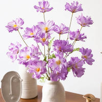 4 Cabezas De Flores Artificiales Largos Pétalos Silken Bouquet Plantas Para Bodas Fiestas Sala De Estar Decoración De Mesa Regalo - details 10