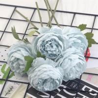 6pcs Cabezas De Flor Peonía Simulada Para Decoración De Bodas Y Fiestas Decoración De Pasteles Y Salón De La Casa - details 2