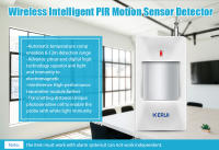 Detector De Alarma De Movimiento PIR Inalámbrico KERUI Para GSM WIFI W181 W202 Sistema De Seguridad Antirrobo Para El Hogar - details 0