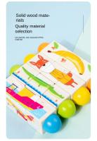 Juguete De Madera Para Bebé 1PC Torre De Bloques De Alineación En Forma De Animales Juguete De Ejercicio Para Coordinación Montessori Regalo Para Niños - details 13