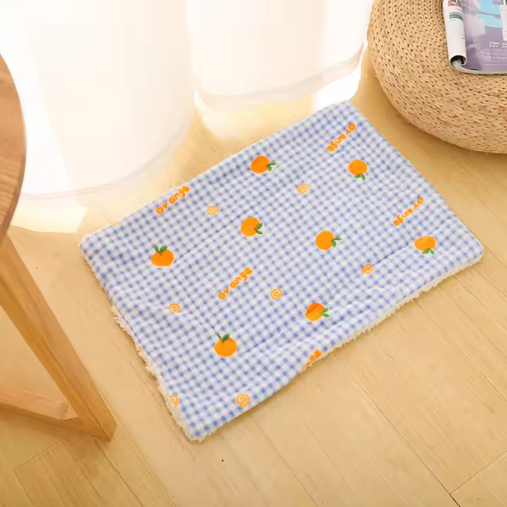 Alfombra De Dormir Para Mascotas Pequeñas En Invierno Alfombra Cómoda Para Otoño E Invierno Mantel Universal Para Todas Las Estaciones Material De Felpa Coral - 1
