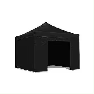 Cubierta impermeable negra de 3x3 cargadas para gazebo plegable de repuesto EG49483 - 1