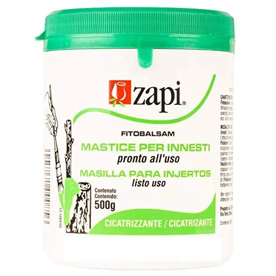 Masilla ZAPI cicatrizante para injertos, roturas o heridas de poda - 500g - 1