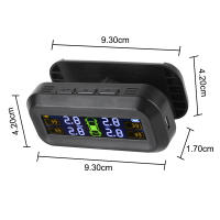 Sistema De Monitoreo De Presión De Neumáticos Digital Con Advertencia De Temperatura Para Coche TPMS Solar LEEPEE - details 13