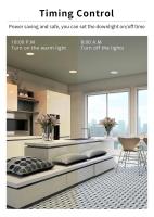 Zemismart Bombilla LED Inteligente WiFi RGBCW Redonda 9W 12W 15W Certificada Matter Control Remoto Homekit Alexa Google Home Smartthings App Para El Hogar - details 5