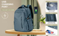 Mochila Grande Para Hombres Y Mujeres Con Portátil Y Puerto USB De Náilon Para Escuela Universidad Viajes Mochila Likros - details 4