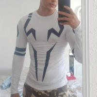 Camiseta De Compresión 3D Para Hombres Deporte Rápido Secado Tops De Gimnasio Fitness Camisetas De Base De Anime Rash Guard - details 3