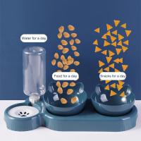 Tazón De Alimentos Para Gatos Y Perros Con Dispensador Automático Y Contenedor De Agua Antideslizante Doble Taza - details 7