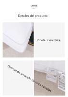 Nuevo&PACK2 ,PACK1  Almeritex 2000 100% Algodon Almohada Transpirable Antialérgico para Hotel  almohadas suaves de fácil cuidado - details 2